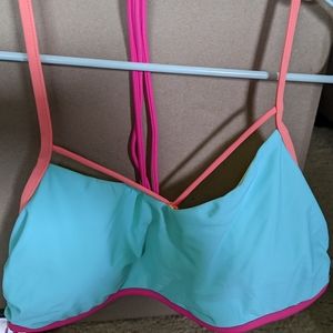 Colorful swim bikini top
